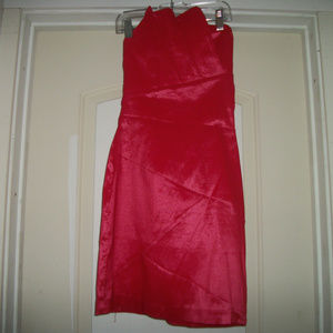 HOT CLUB GIRL SEXY RED FLOWER PETALS SHINE BANDAGE DRESS SP